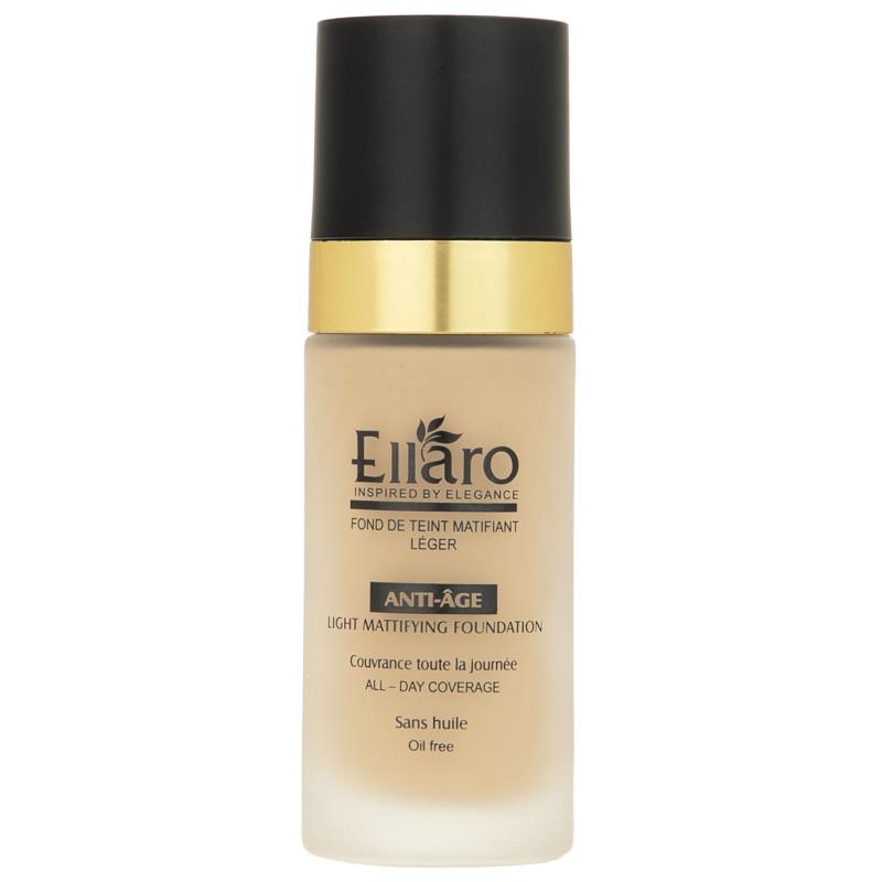 کرم پودر ضد چروک الارو حجم30میلEllaro Anti Age Light Mattifying Foundation