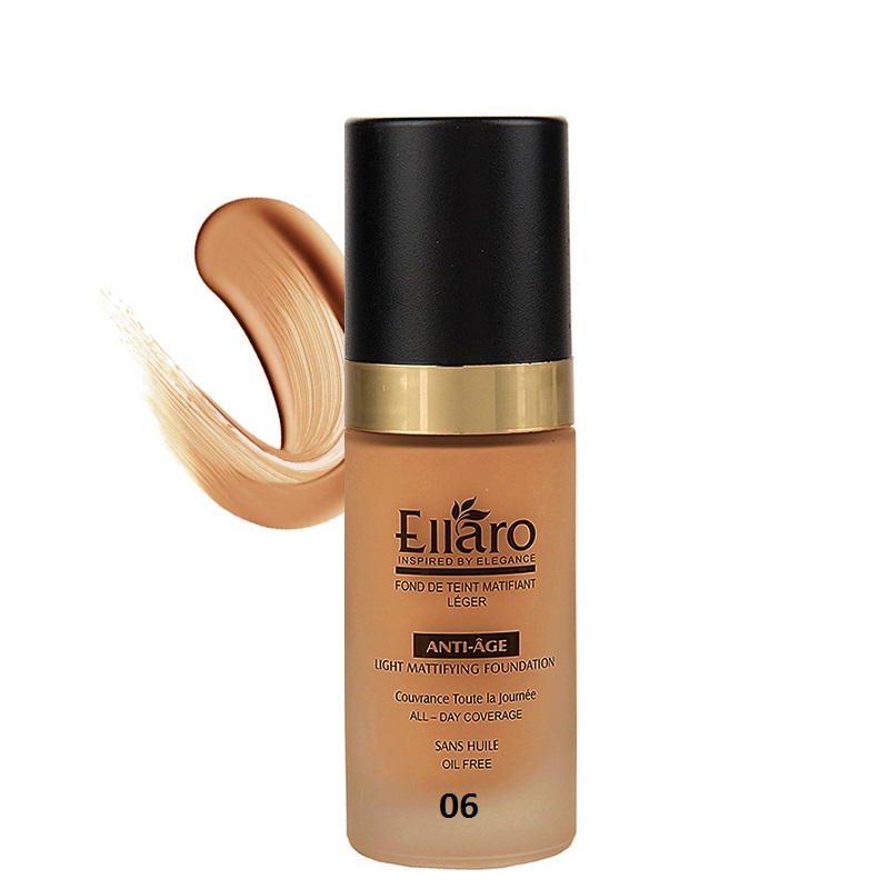کرم پودر ضد چروک الارو حجم30میلEllaro Anti Age Light Mattifying Foundation