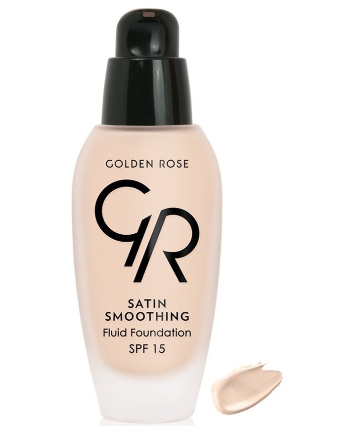 کرم پودر ساتین گلدن رز 15 میلGolden Rose Smoothing Satin Fluid Foundation 023