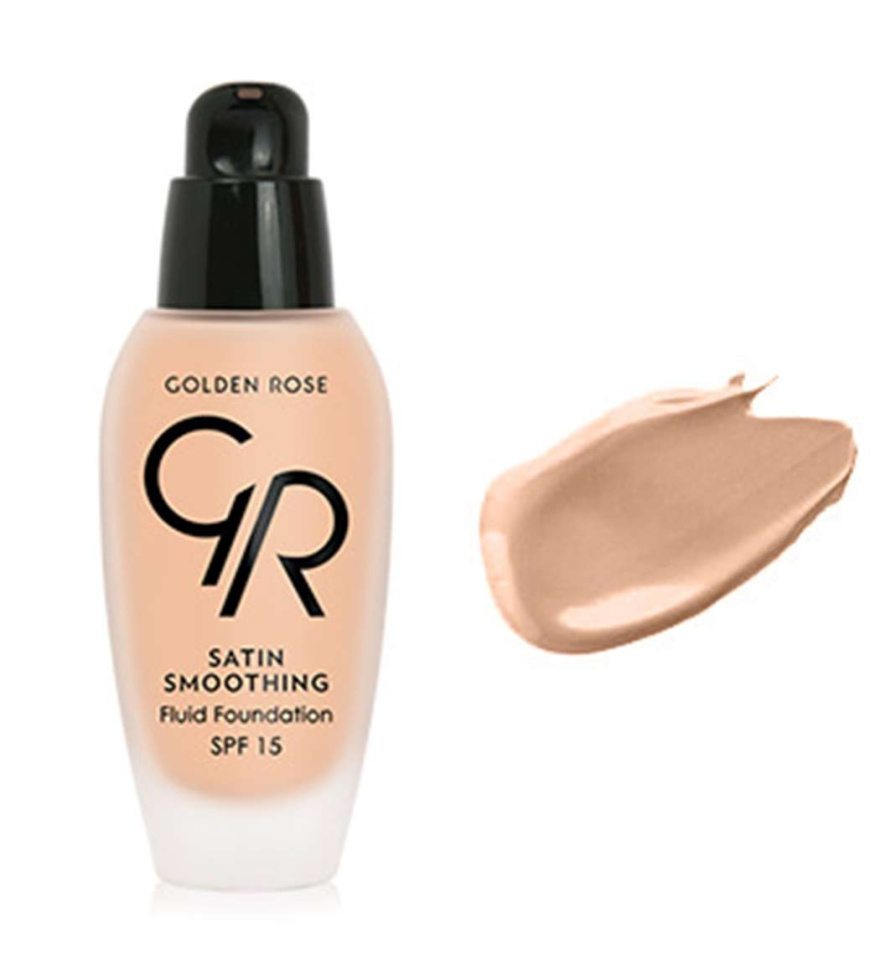 کرم پودر ساتین گلدن رز 15 میلGolden Rose Smoothing Satin Fluid Foundation 026