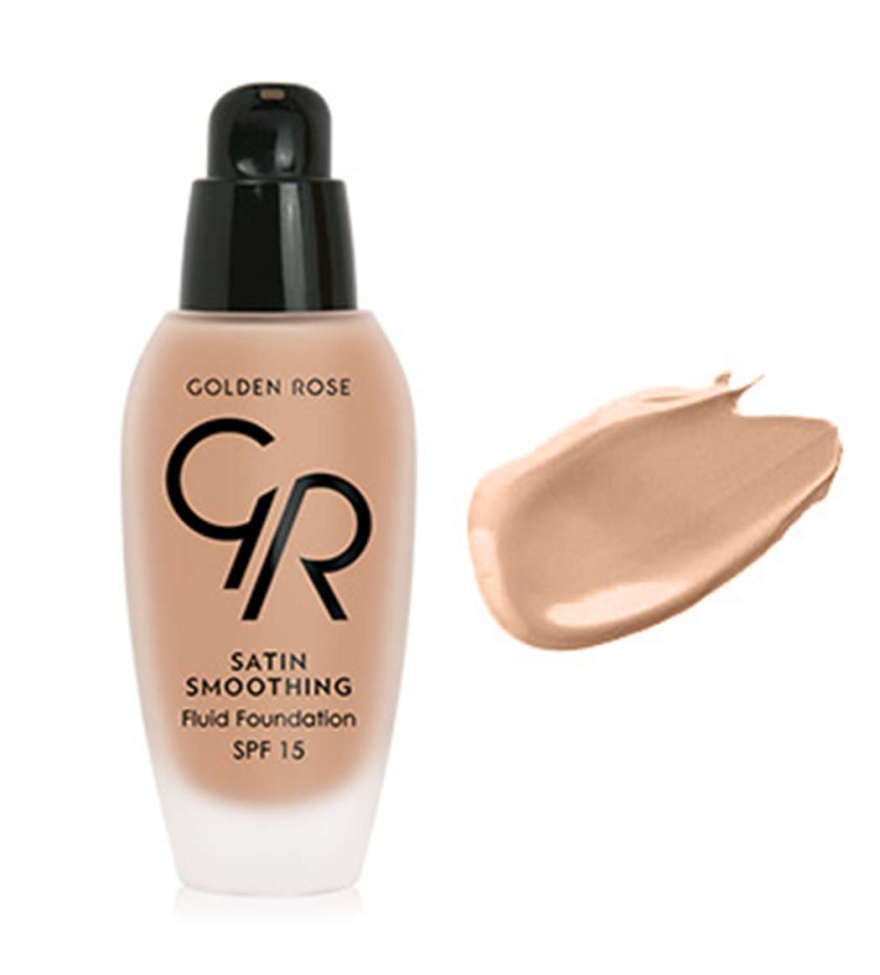 کرم پودر ساتین گلدن رز 15 میلGolden Rose Smoothing Satin Fluid Foundation 030
