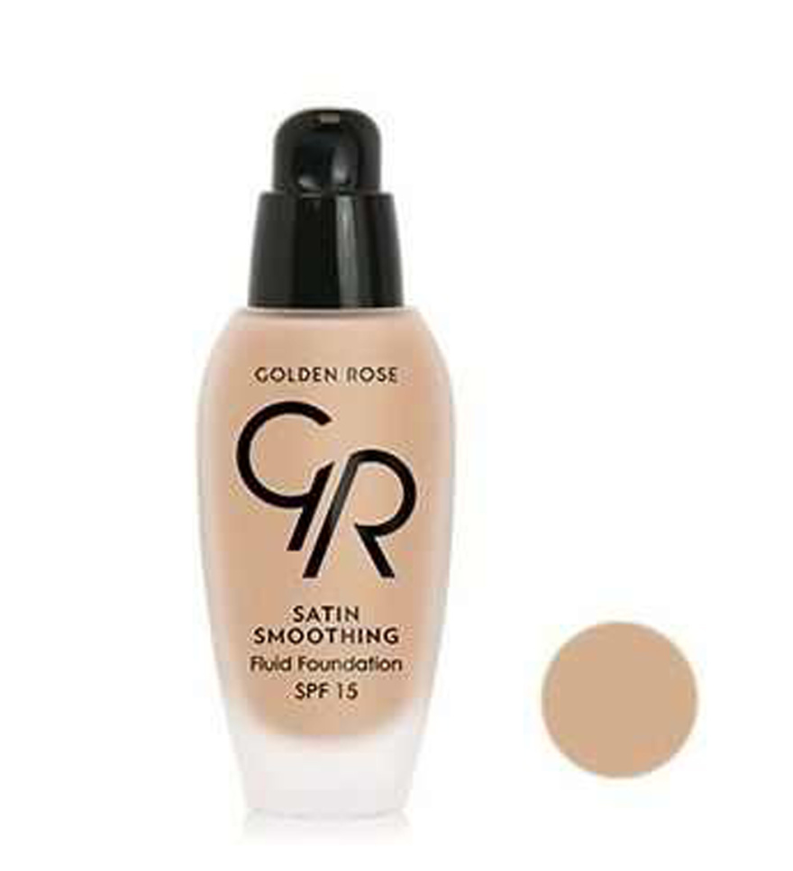 کرم پودر ساتین گلدن رز 15 میلGolden Rose Smoothing Satin Fluid Foundation 035