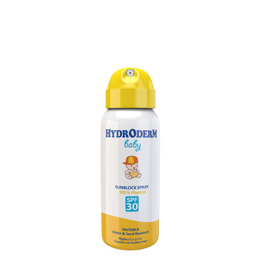 اسپری ضد آفتاب کودک 100 درصد فیزیکال SPF30 هیدرودرم 100 میل