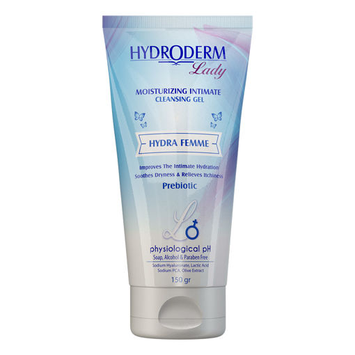 ژل بهداشتی بانوان مدل Hydra Femme هیدرودرم 150 میل