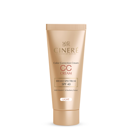 کرم پودر متعادل کننده رنگ پوست سینره  CC Cream SPF40 در سه رنگ متنوع حجم 40 میل