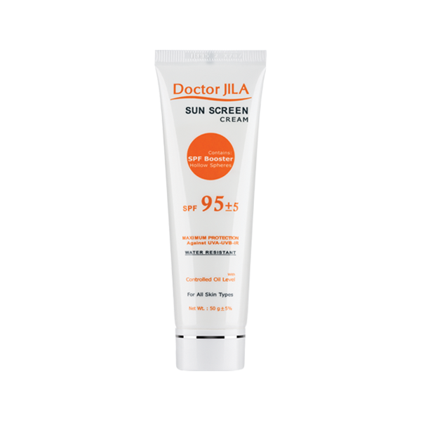 کرم ضد آفتاب بی رنگ SPF95 دکتر ژیلا 50 میل