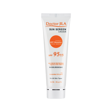 کرم ضد آفتاب بی رنگ SPF95 دکتر ژیلا 50 میل
