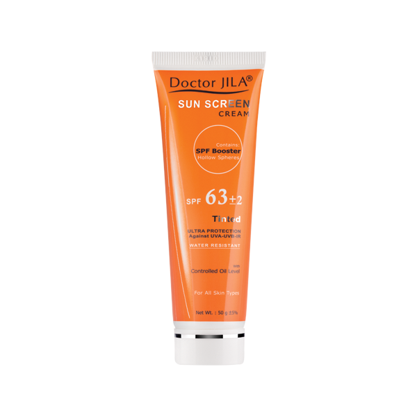 کرم ضد آفتاب رنگی SPF63 دکتر ژیلا 50 میل