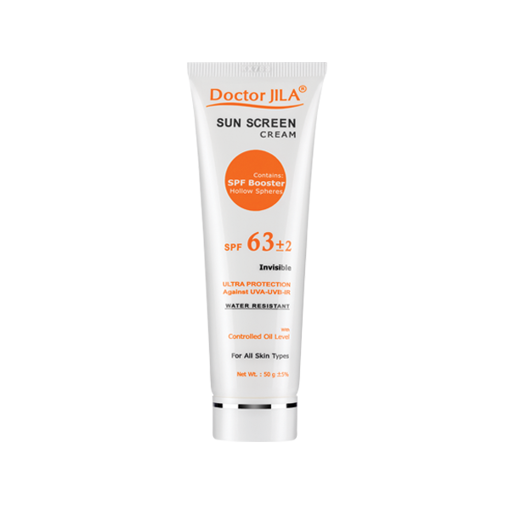 کرم ضد آفتاب بی‌رنگ SPF63 دکتر ژیلا 50 میل
