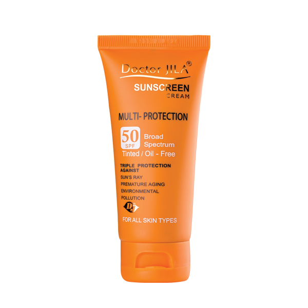 کرم ضد آفتاب رنگی مولتی-پروتکشن Spf50 دکتر ژیلا 50 میل