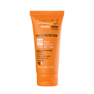 کرم ضد آفتاب رنگی مولتی-پروتکشن Spf50 دکتر ژیلا 50 میل
