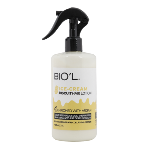 لوسیون مو بستنی بیسکویتی بیول 400 میل