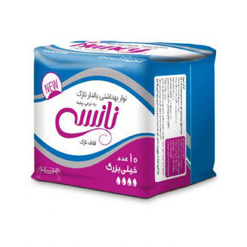 نوار بهداشتی رویه کتان نازک بسیار بزرگ نانسی بسته 10 عددی