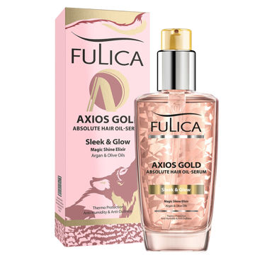 سرم براق کننده موی سر حاوی روغن آرگان Axios Gold فولیکا 100 میل