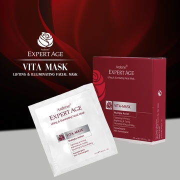 ماسک سفت کننده و شفاف کننده پوست صورت و گردن Vita Mask آردن اکسپرتیج بسته 3 عددی