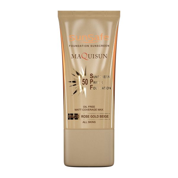 ضد آفتاب کرم پودری و پرایمری مکی سان SPF50 مناسب انواع پوست سان سیف 40 میل