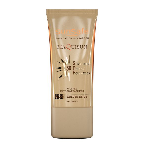 ضد آفتاب کرم پودری و پرایمری مکی سان SPF50 مناسب انواع پوست سان سیف 40 میل