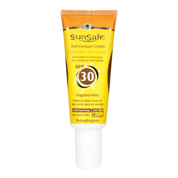 کرم ضد آفتاب و کانسیلر دور چشم بژ طبیعی SPF30 سان سیف 20 میل
