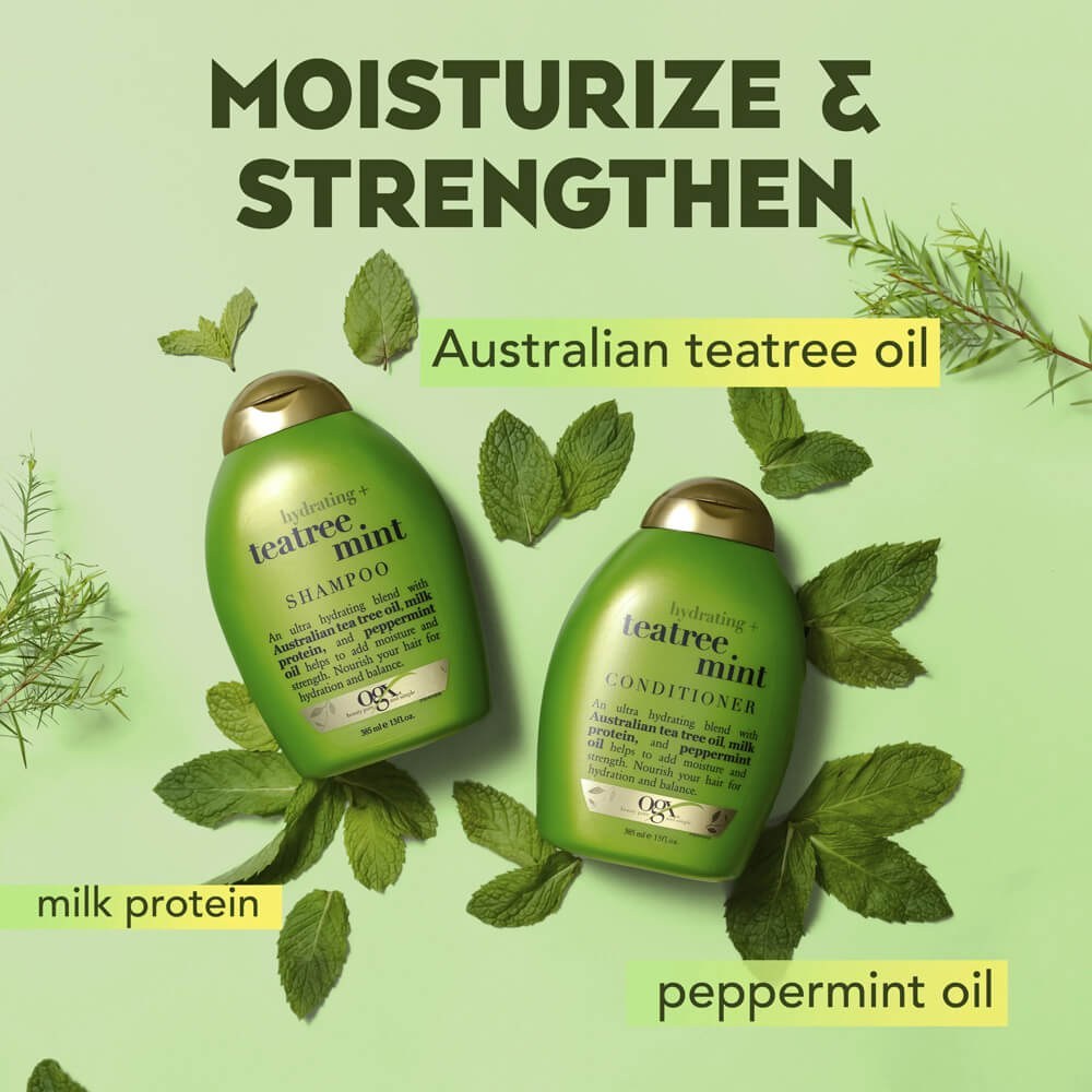 شامپو تقویت کننده teatree mint او جی ایکس 385 میل