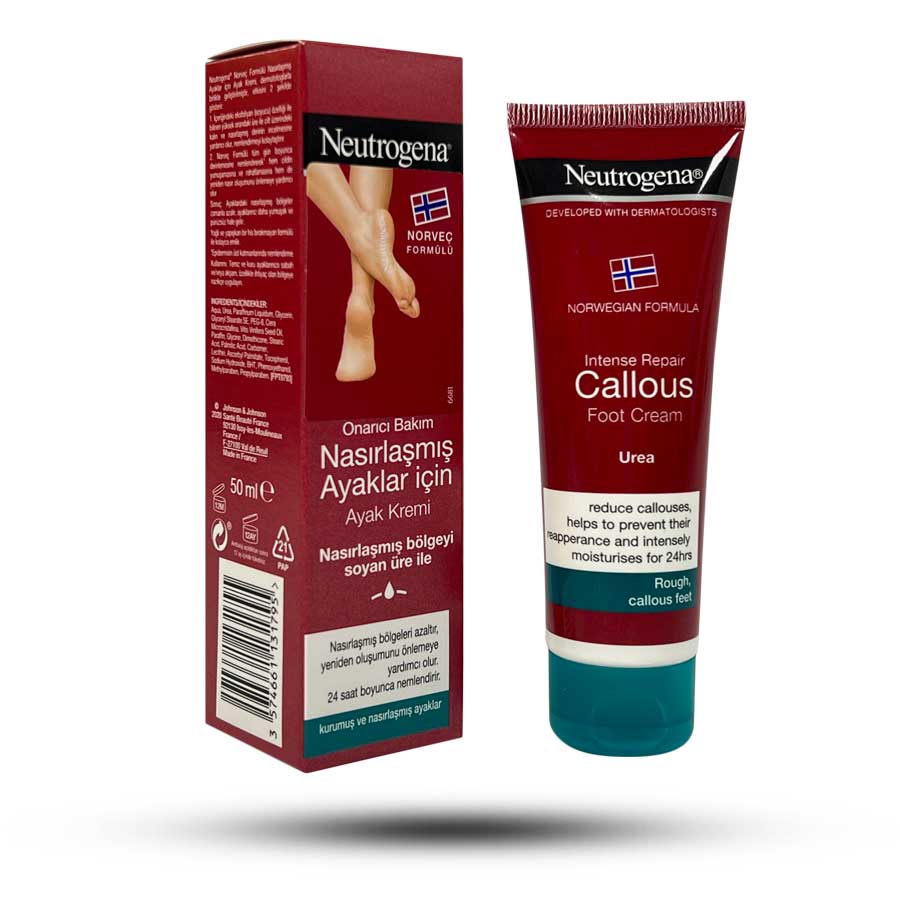 کرم رفع ترک پا مناسب پوست ترک خورده و پینه دار نوتروژینا 50 میل