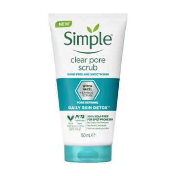 اسکراب لایه بردار پوست clear pore مناسب پوست چرب سیمپل 150 میل
