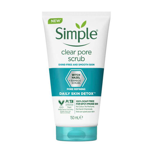 اسکراب لایه بردار پوست clear pore مناسب پوست چرب سیمپل 150 میل