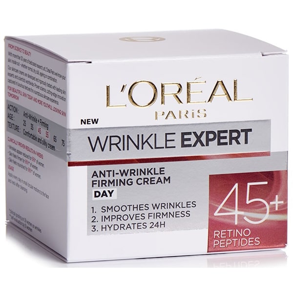 کرم روز ضد چروک و آبرسان بالای 45 سال Wrinkle Expert لورال 50ml