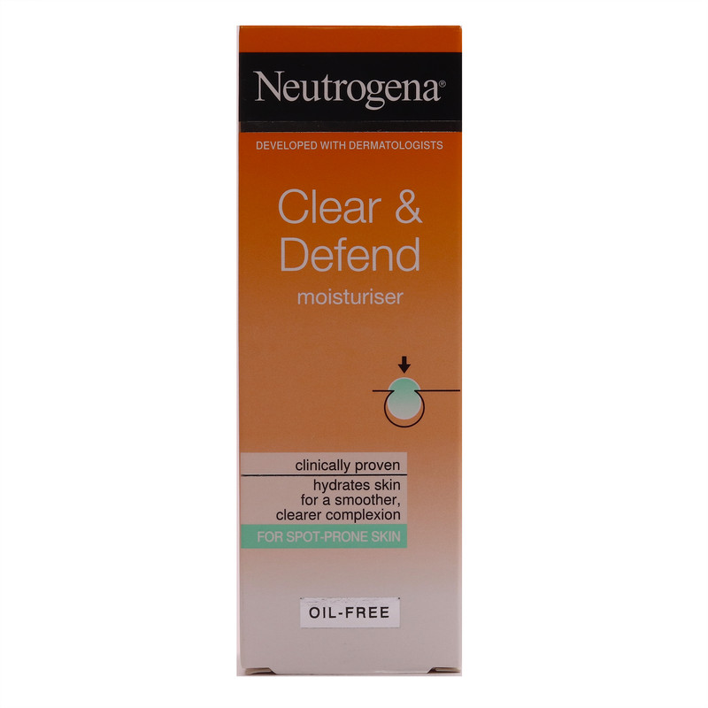 کرم مرطوب کننده ضد جوش Clear and Defend نوتروژینا 50 میل