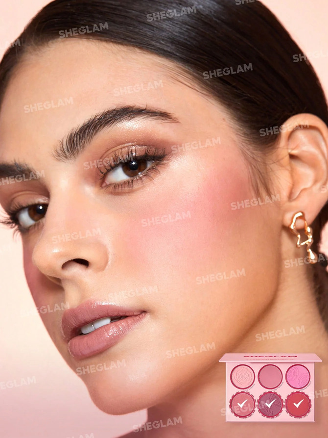 پالت رژگونه 6 رنگ floral flush شیگلم