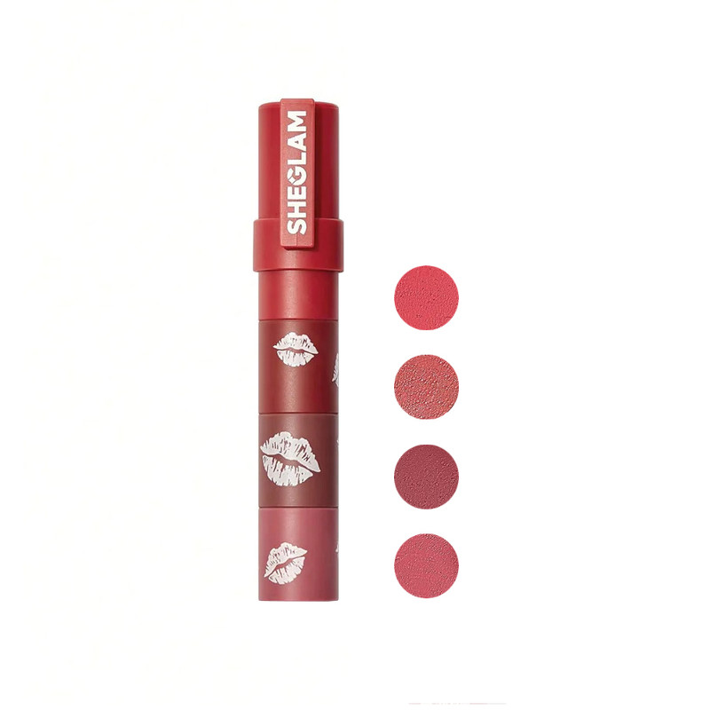 رژ لب 4 در 1 Mega lip شیگلم pink-petal stack