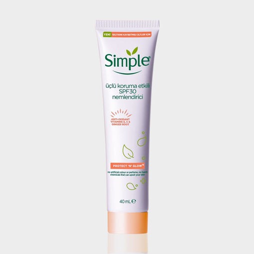 کرم ضد آفتاب، مرطوب کننده و ضد لک Spf 30 مناسب پوست خشک تا معمولی سیمپل 40 میل
