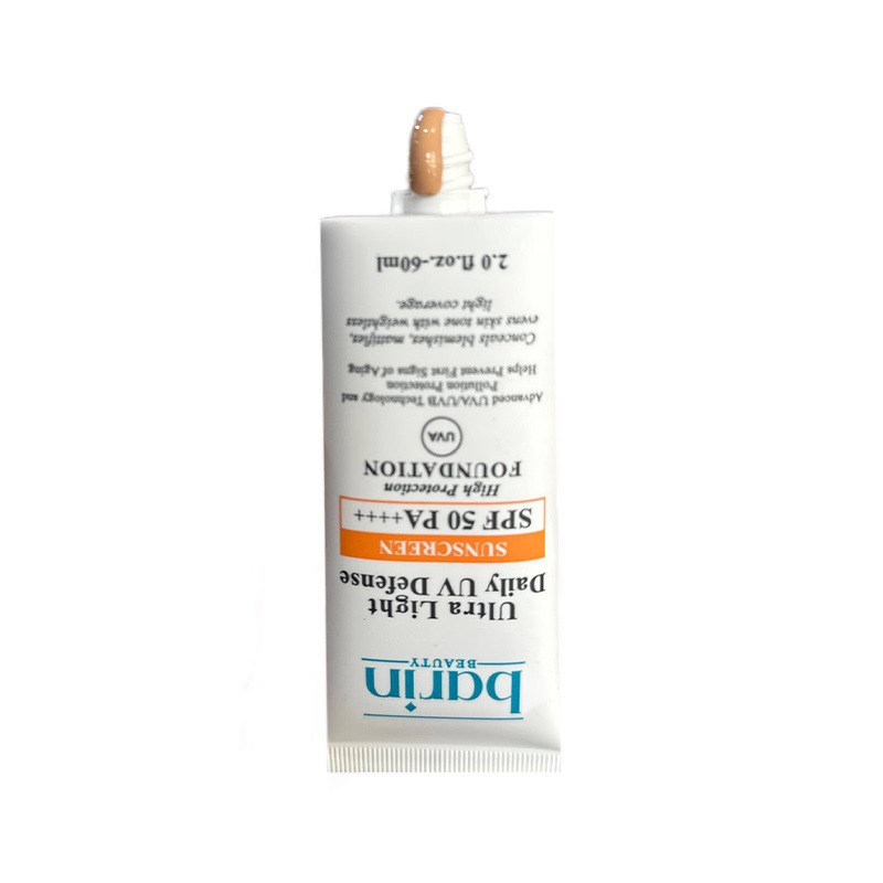کرم ضد آفتاب SPF50 کلاژن و الاستین ‌مناسب برای انواع پوست‌ بارین بیوتی 60 میلی
