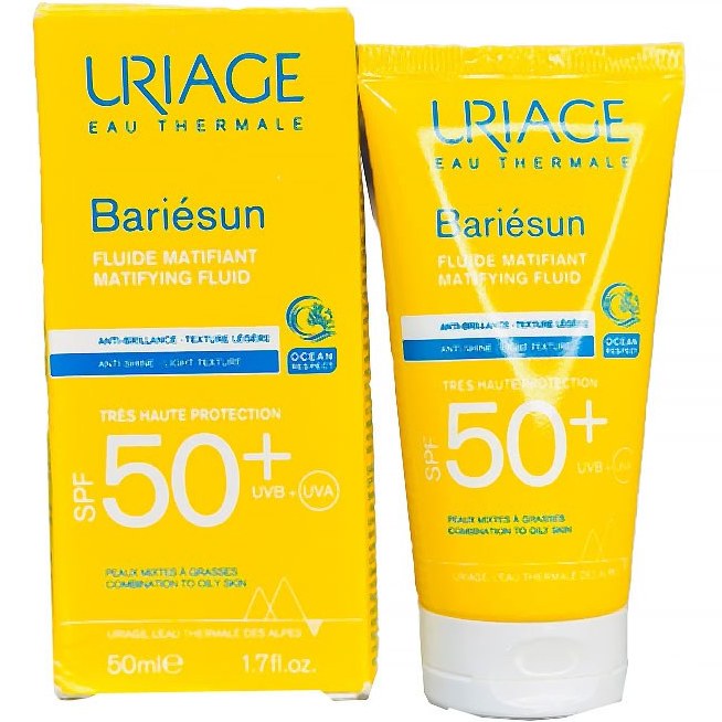 کرم ضد آفتاب بی رنگ +SPF50 بریسان مناسب پوست مختلط تا چرب 50 میل