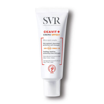 کرم ضدآفتاب و ترمیم کننده + SPF50 مناسب پوست های حساس و آسیب دیده سیکاویت اس وی آر 40 میل