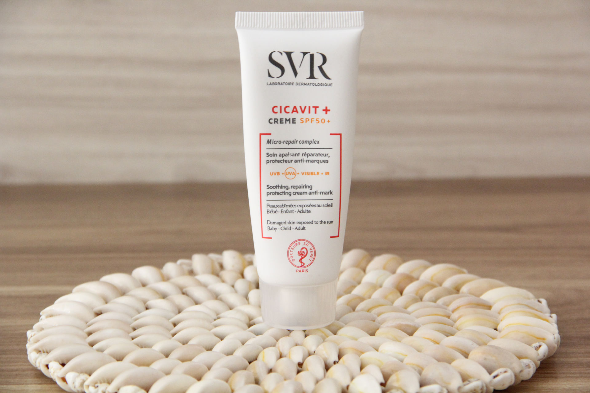 کرم ضدآفتاب و ترمیم کننده + SPF50 مناسب پوست های حساس و آسیب دیده سیکاویت اس وی آر 40 میل