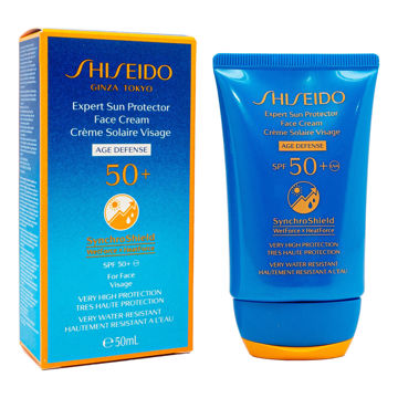 کرم ضد آفتاب و ضد چروک SPF50 AGE DEFENSE شیسیدو 50 میل