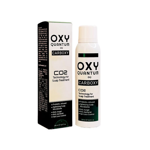 اسپری کربوکسی مو و اسکالپ (پوست سر) OxyQuantum تقویت کننده فولیکول مو 230 میل