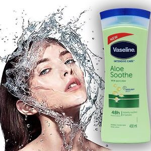 لوسیون مرطوب کننده بدن آلوئه ورا ALOE SOOTHE وازلین 400 میل
