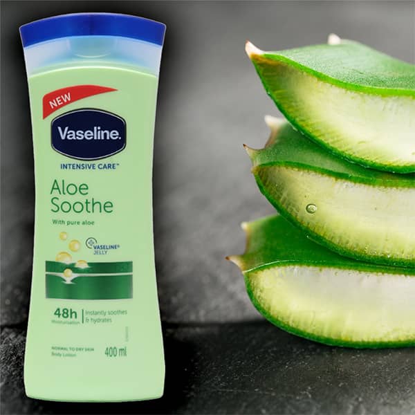 لوسیون مرطوب کننده بدن آلوئه ورا ALOE SOOTHE وازلین 400 میل