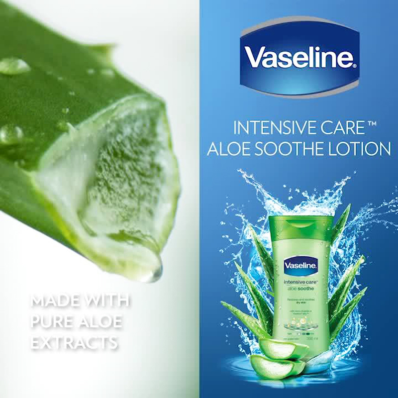 لوسیون مرطوب کننده بدن آلوئه ورا ALOE SOOTHE وازلین 400 میل