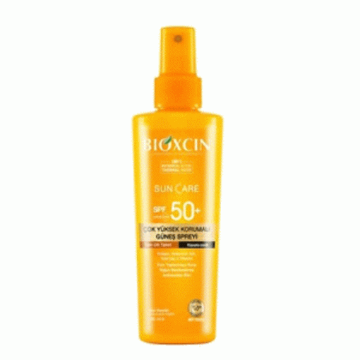 اسپری ضد آفتاب بی رنگ +SPF50 مناسب انواع پوست بیوکسین 200 میل