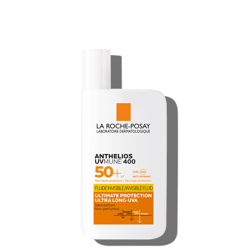 فلویید ضد آفتاب SPF50 بی رنگ مناسب انواع پوست بویژه پوست حساس لاروش پوزای 50 میل