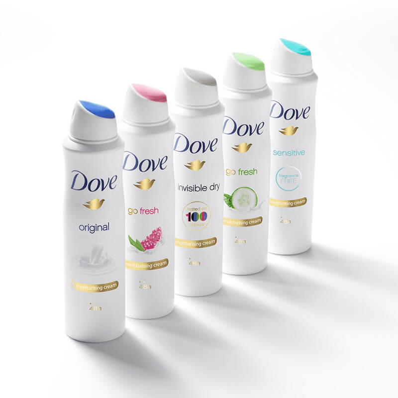 اسپری دئودورانت زنانه ضدتعریق بدن رایحه گلابی مدل Go Fresh داو حجم 250 میل