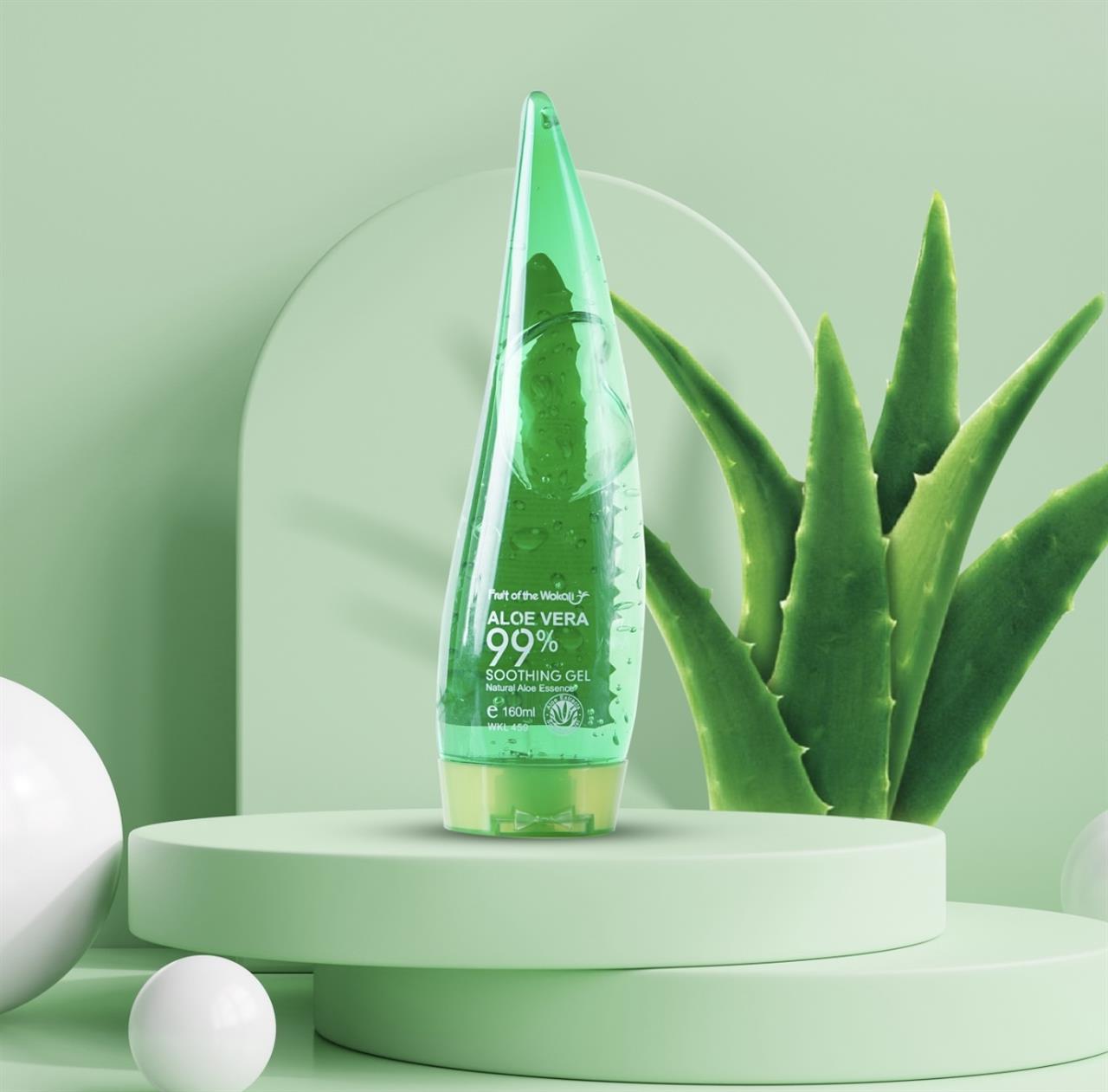 ژل آلوئه ورا شاخکی مرطوب کننده و آبرسان پوست