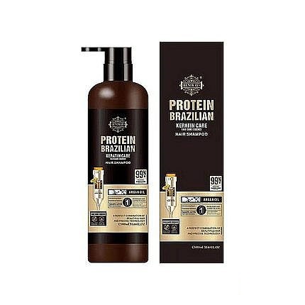 شامپو مناسب موهای کراتین شده و اکستنشن شده پروتئین برزیلی 900 میل